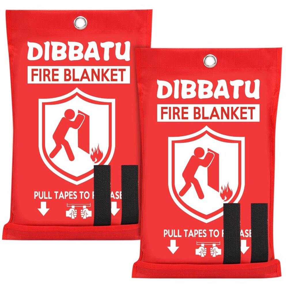 Emergency Fire Blanket Fiberglass Flame Retardant Survival Safety Kit Modern